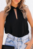 Sexy Street Solid Frenulum Halter Tops