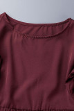 Sweet Simplicity Solid Flounce One Step Skirt Short Sleeve Dress