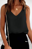 Sexy Celebrities Solid Solid Color V Neck Tops