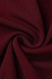 Casual Simplicity Solid Hollowed Out Slit V Neck Sling Dress Dresses
