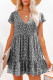 Sweet Elegant Print V Neck Princess Dresses