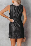 Casual Simplicity Solid Solid Color Square Collar Princess Dresses
