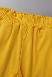 Casual Vacation Solid Solid Color Turndown Collar Long Sleeve Two Pieces