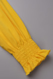 Casual Vacation Solid Solid Color Turndown Collar Long Sleeve Two Pieces