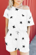 Daily Living The stars Frenulum One Shoulder Loose Rompers