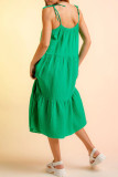 Casual Solid Sling Dress Dresses