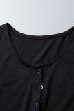 Casual Simplicity Solid A Line Dresses