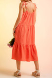 Casual Solid Sling Dress Dresses