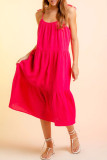 Casual Solid Sling Dress Dresses