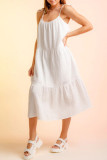 Casual Solid Sling Dress Dresses