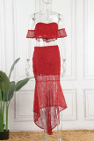 Sexy Elegant Off the Shoulder Short Sleeve Two Pieces