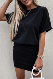 Casual Sportswear Solid One Step Skirt Dresses