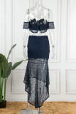 Sexy Elegant Off the Shoulder Short Sleeve Two Pieces