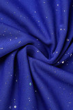 Celebrities Elegant Solid Sequined U Neck Evening Dress Dresses