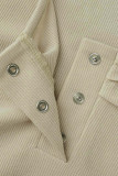 Sweet Simplicity Solid Fold O Neck T-Shirts