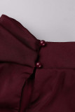 Celebrities Simplicity Solid Zipper Half A Turtleneck A Line Dresses