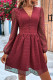 Sexy Elegant Solid Hollowed Out Mesh V Neck A Line Dresses