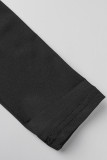 Sweet Simplicity Solid Draw String Asymmetrical Half A Turtleneck One Step Skirt Dresses