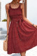 Sweet Elegant Polka Dot Buckle U Neck A Line Dresses