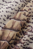 Casual Vacation Print Patchwork Cardigan Swimwears Cover Up