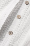 Casual Simplicity Solid Buckle Asymmetrical Long Sleeve Two Pieces