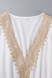 Casual Street Solid Pocket V Neck A Line Dresses
