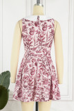 Sweet Cute Celebrities Floral Frenulum Peter Pan Collar A Line Dresses