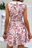 Sweet Cute Celebrities Floral Frenulum Peter Pan Collar A Line Dresses