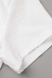 Casual Work Solid Turndown Collar Tops