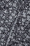 Casual Vacation Print Slit Straight High Waist Type A Full Print Bottoms