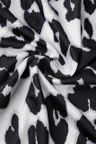 Sexy Vintage Leopard Printing V Neck Sling Dress Dresses