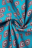 Bohemian College National Totem Patchwork V Neck A Line Dresses
