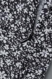 Casual Vacation Print Slit Straight High Waist Type A Full Print Bottoms
