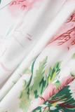 Celebrities Elegant Floral Patchwork Halter A Line Dresses