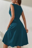 Celebrities Elegant Solid Beading O Neck A Line Dresses