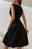 Celebrities Elegant Solid Beading O Neck A Line Dresses