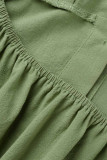 Sweet Elegant Solid Slit V Neck A Line Dresses