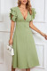 Sweet Elegant Solid Slit V Neck A Line Dresses