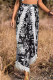 Bohemian Vintage Print Patchwork Loose High Waist Wide Leg Patchwork Bottoms