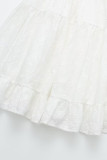 Sexy Street Solid Frenulum Strapless A Line Dresses