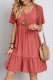 Casual Solid Solid Color V Neck Cake Skirt Dresses