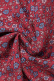 Bohemian Vacation Print Buckle V Neck A Line Dresses