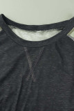 Casual Street Camouflage Print Patchwork O Neck T-Shirts