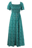 Elegant Vacation Geometric Slit Off the Shoulder Beach Dress Dresses
