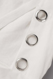 Casual Simplicity Solid Cross Straps Strap Design Square Collar Sling Dress Dresses