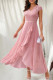 Celebrities Elegant Solid Lace Mesh V Neck A Line Dresses