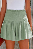 Sexy Sweet Solid Solid Color High Waist Type A Solid Color Bottoms