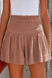 Sexy Sweet Solid Solid Color High Waist Type A Solid Color Bottoms
