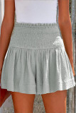 Sexy Sweet Solid Solid Color High Waist Type A Solid Color Bottoms