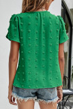 Sweet Elegant Solid Patchwork O Neck Tops